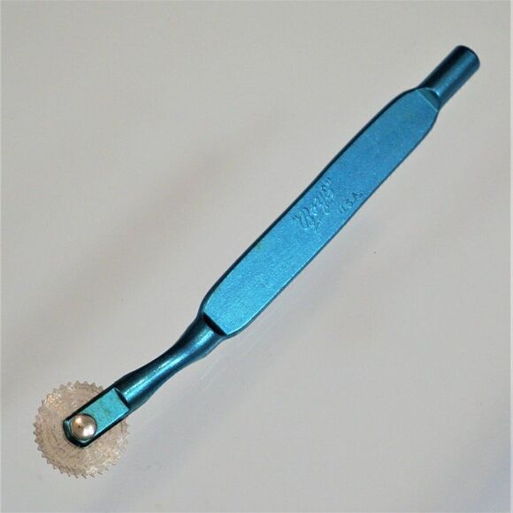Vintage Sewing Boye USA Tracing Wheel Blue Teal - Picture 4 of 6